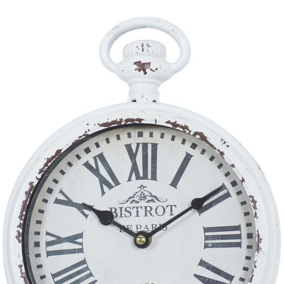 Set Of 2 Brown Metal Vintage Wall Clock, , alternate image number null