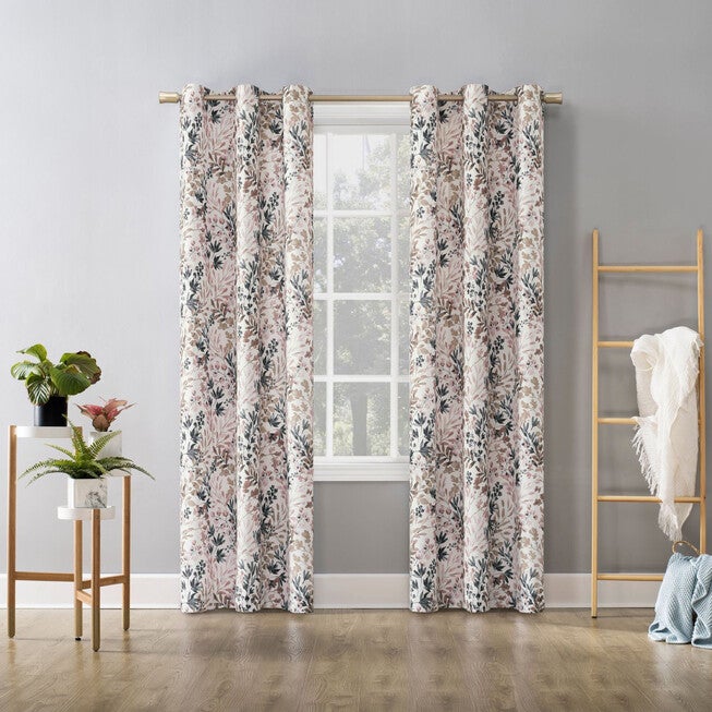 Amelie Printed Grommet Panel, BLUSH, hi-res image number 0