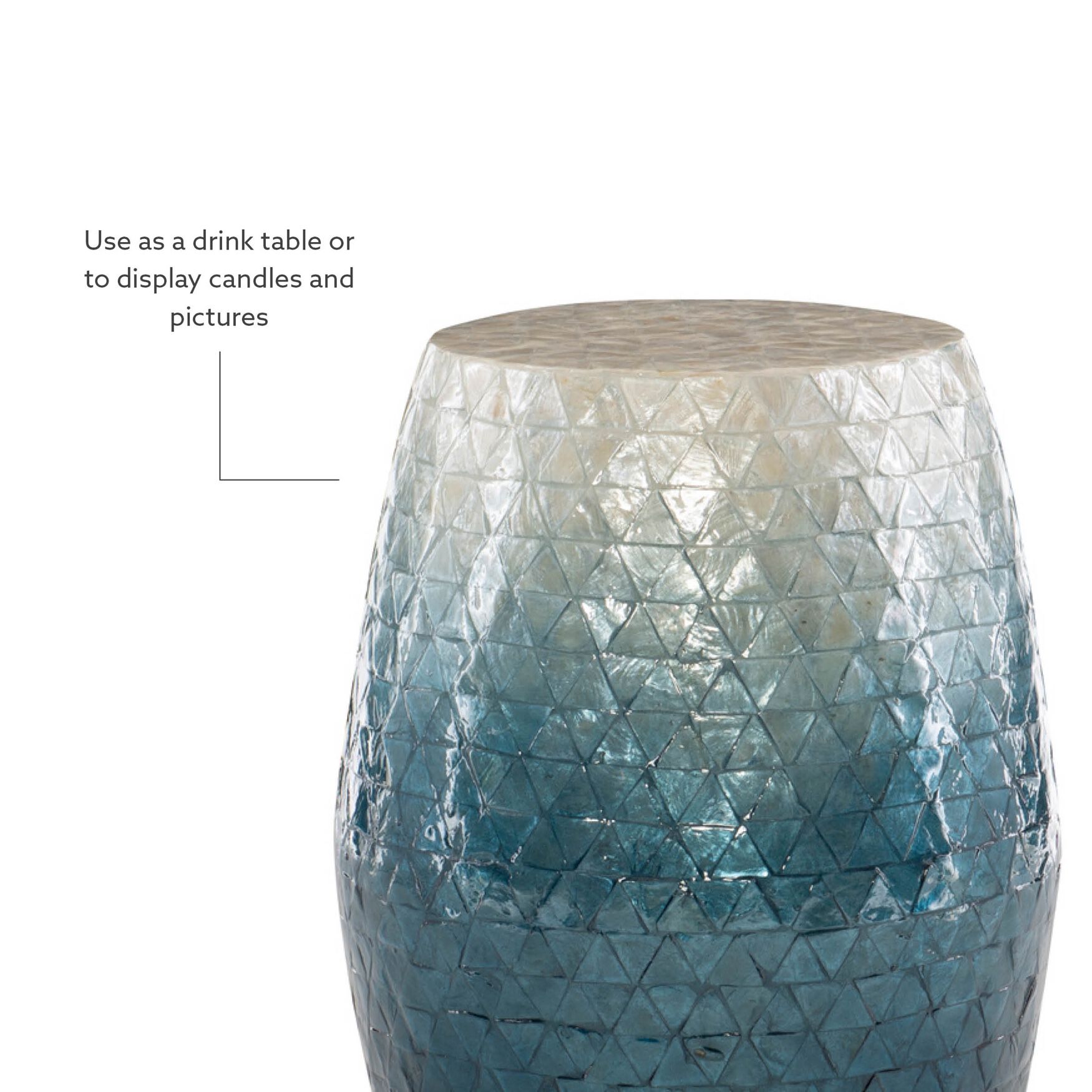 Capiz Drum Table Accent Tables (Including End Tables), , alternate image number 6