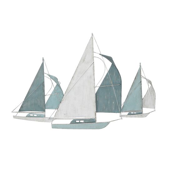 Metal Sailboats Wall Decor, MULTI, hi-res image number null