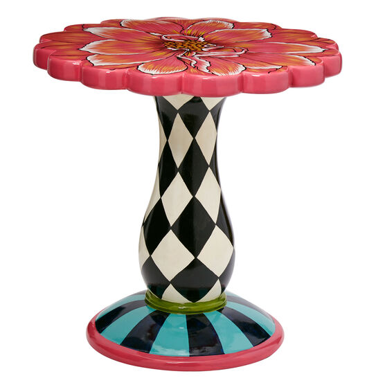 Exclusive Hand-Painted Flower Side Table, MULTI