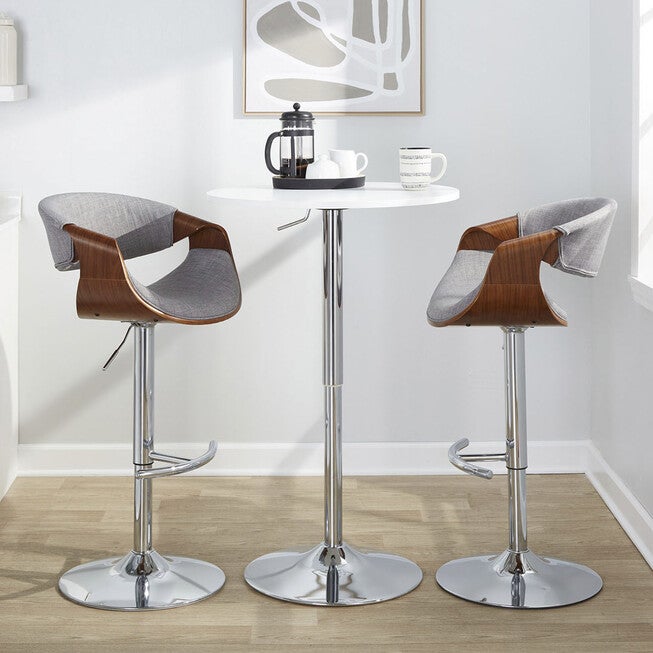 Curvo Adjustable Barstool - Set Of 2, , alternate image number null