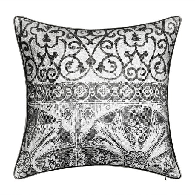 New York Botanical Garden® Menorca Pillow Dec Pillow, BLACK, hi-res image number 0