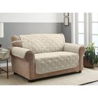 Hampton Diamond Secure Fit Loveseat Furniture Cover, SAND, hi-res image number null