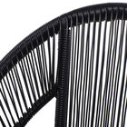 Black Metal Contemporary Outdoor Chair, , alternate image number null