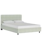Linen Upholstered Platform Bed, LINEN BLUE BLUE, hi-res image number null