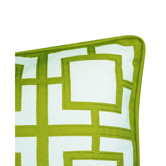 Modern Links Applique 20X20 Indoor Outdoor Decorative Pillow, , alternate image number null