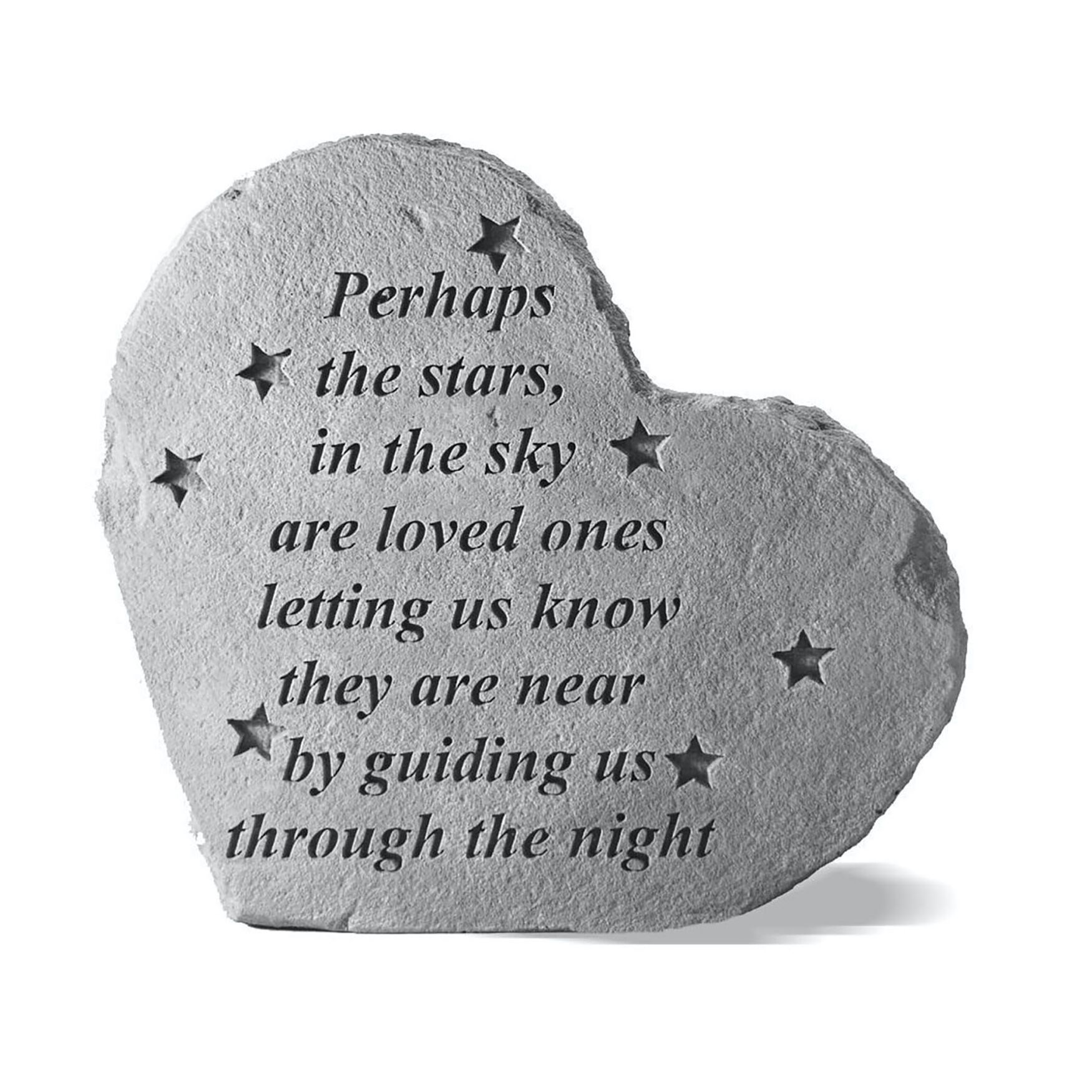 Perhaps The Stars In The Sky Heart Garden Memorial Accent Stone