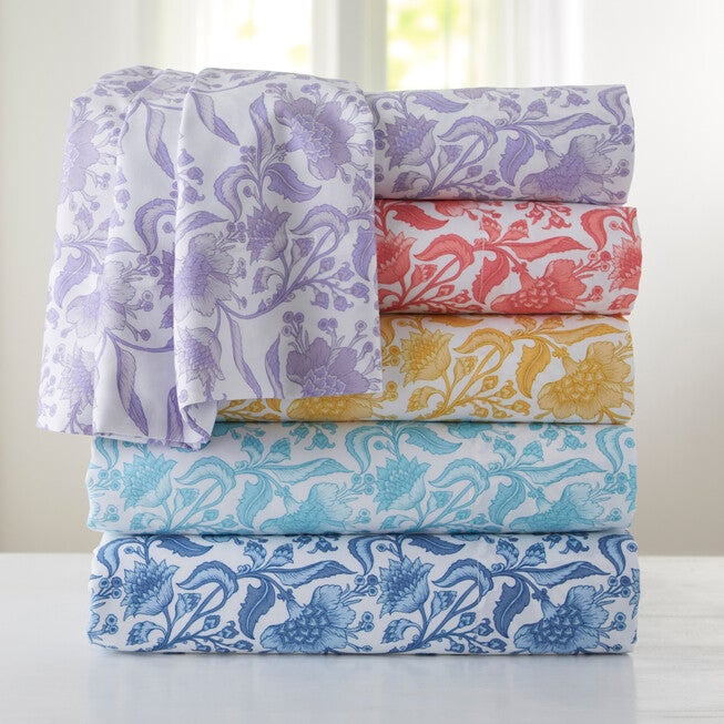 Comfort Cloud Floral Sheet Set Brylane Home
