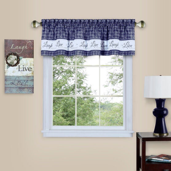 Live, Love, Laugh Window Curtain Valance - 58x14, , alternate image number null