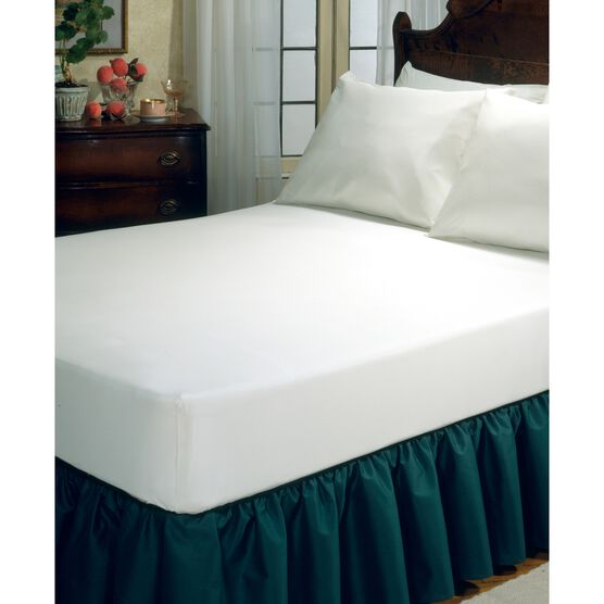 Fresh Ideas Fitted Vinyl Mattress Protector, WHITE, hi-res image number null