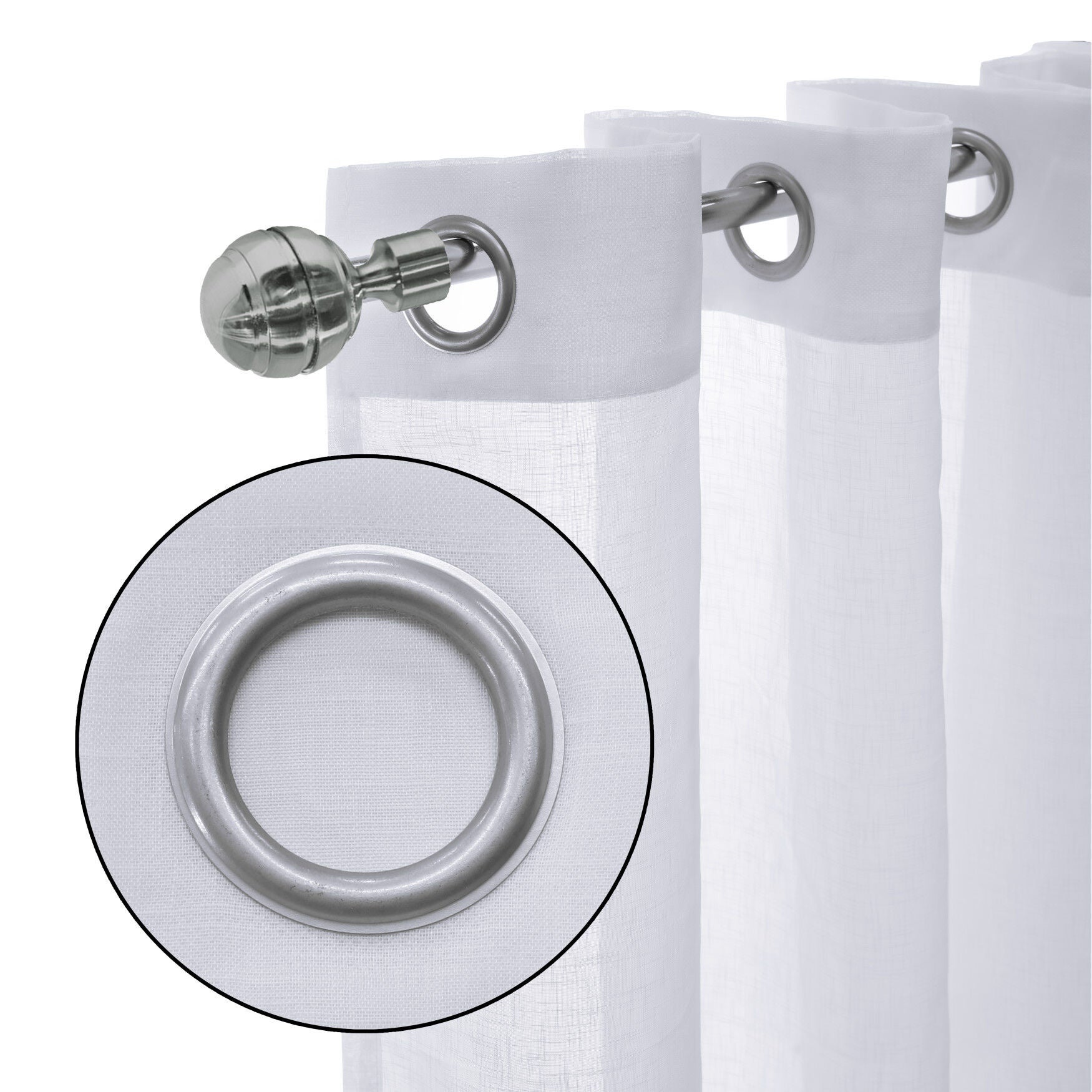 Cote D&#39;Azure Sheer Curtain Panel, , alternate image number 3