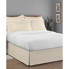 Today's Home Microfiber Tailored Black 14" Bed Skirt, IVORY, hi-res image number null