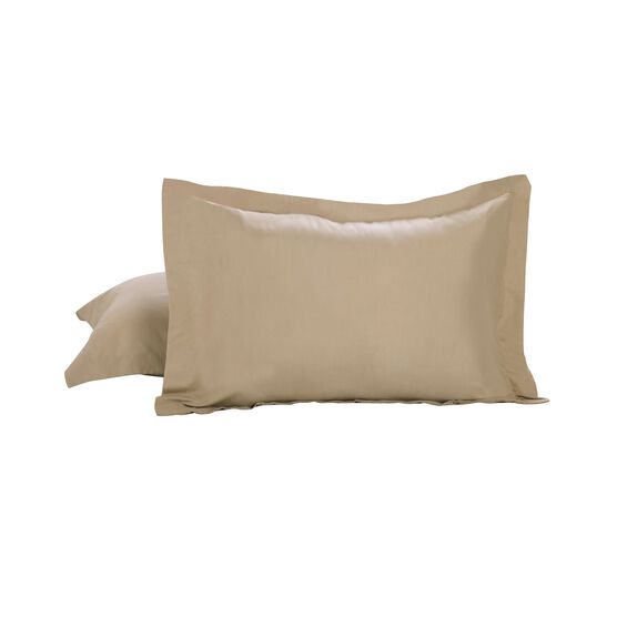 Luxury Hotel Tailored 2-Pack Standard/Queen Shams, MOCHA, hi-res image number null