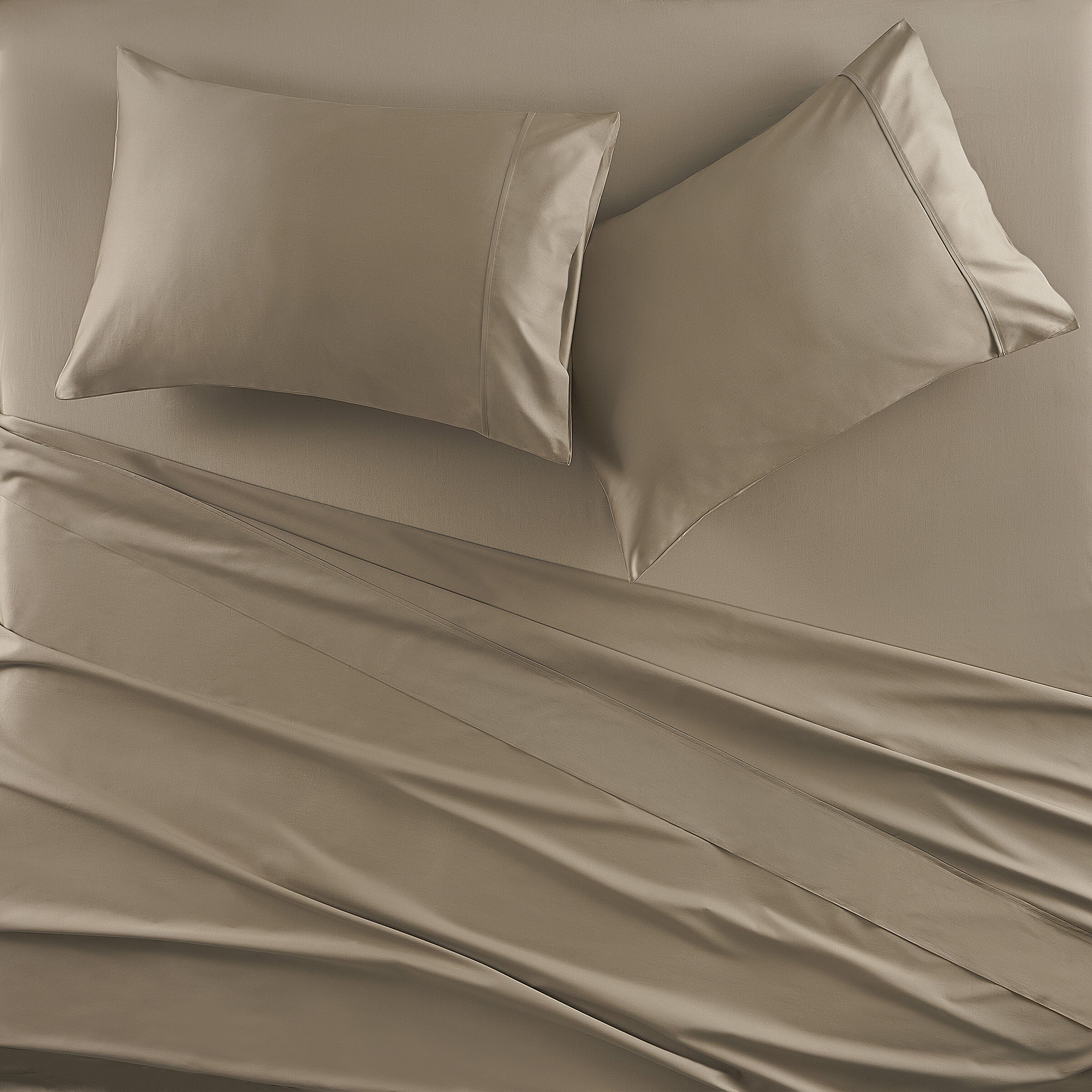 PREMIER SATEEN PILLOW CASE PAIR, BRONZE, alternate image number 1