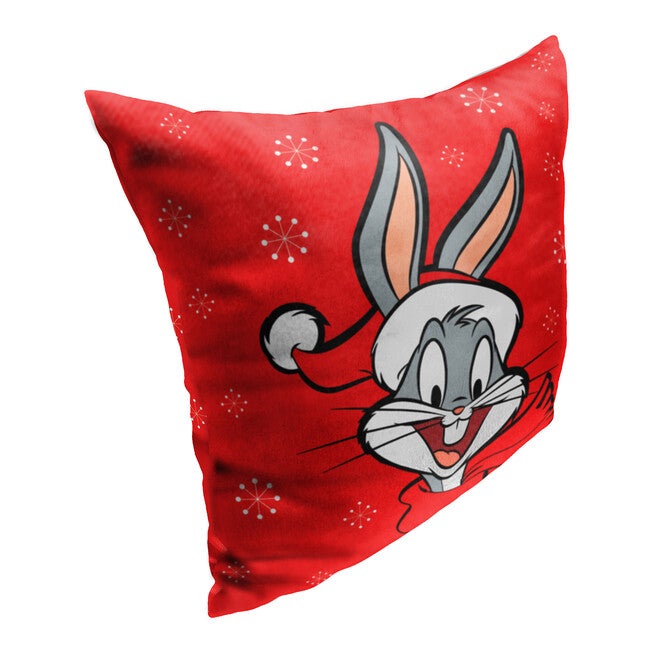 Wb Looney Tunes Holiday Bugs Printed Throw Pillow, , on-hover image number null