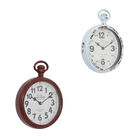 Set Of 2 Multi Colored Metal Vintage Wall Clock, , alternate image number null