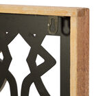 Set Of 4 Black Wood Contemporary Wall Decor, , on-hover image number null