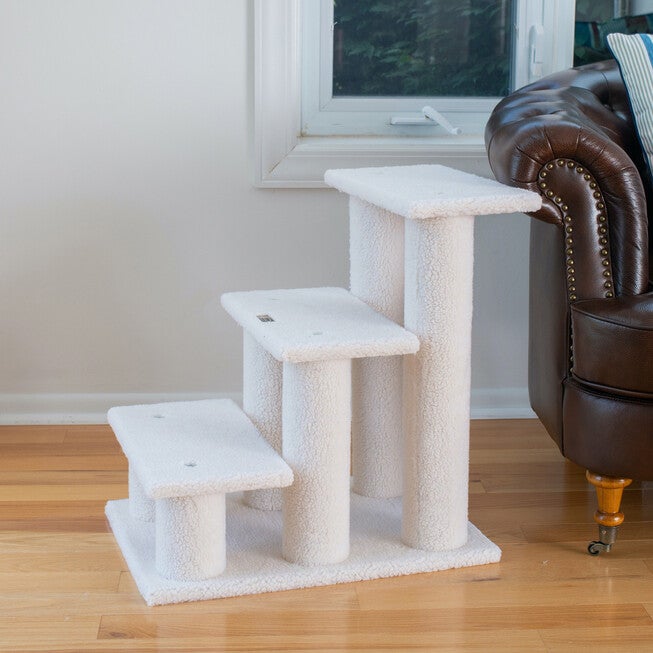 3 Step Cat Pet Step Stairs Ramp, 25 inches Height Dogs Climber And Kitten Step, , alternate image number null
