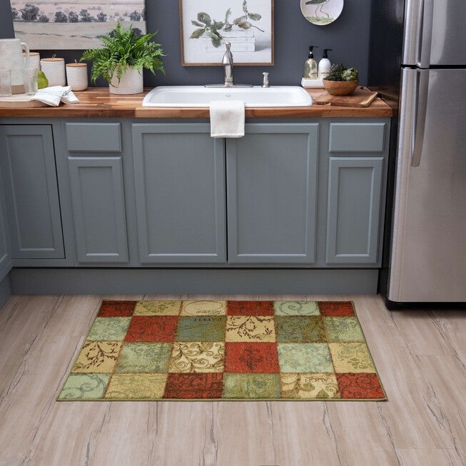 Floral Tile Multi 2' 6 inches X 4' 2 inches, , alternate image number null