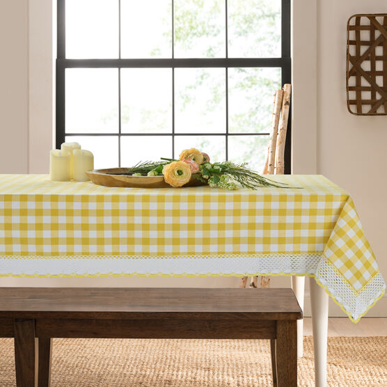 Buffalo Check Tablecloth - 60-in x 84-in, , alternate image number null