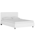 Twill Upholstered Platform Bed, TWILL WHITE, hi-res image number 0