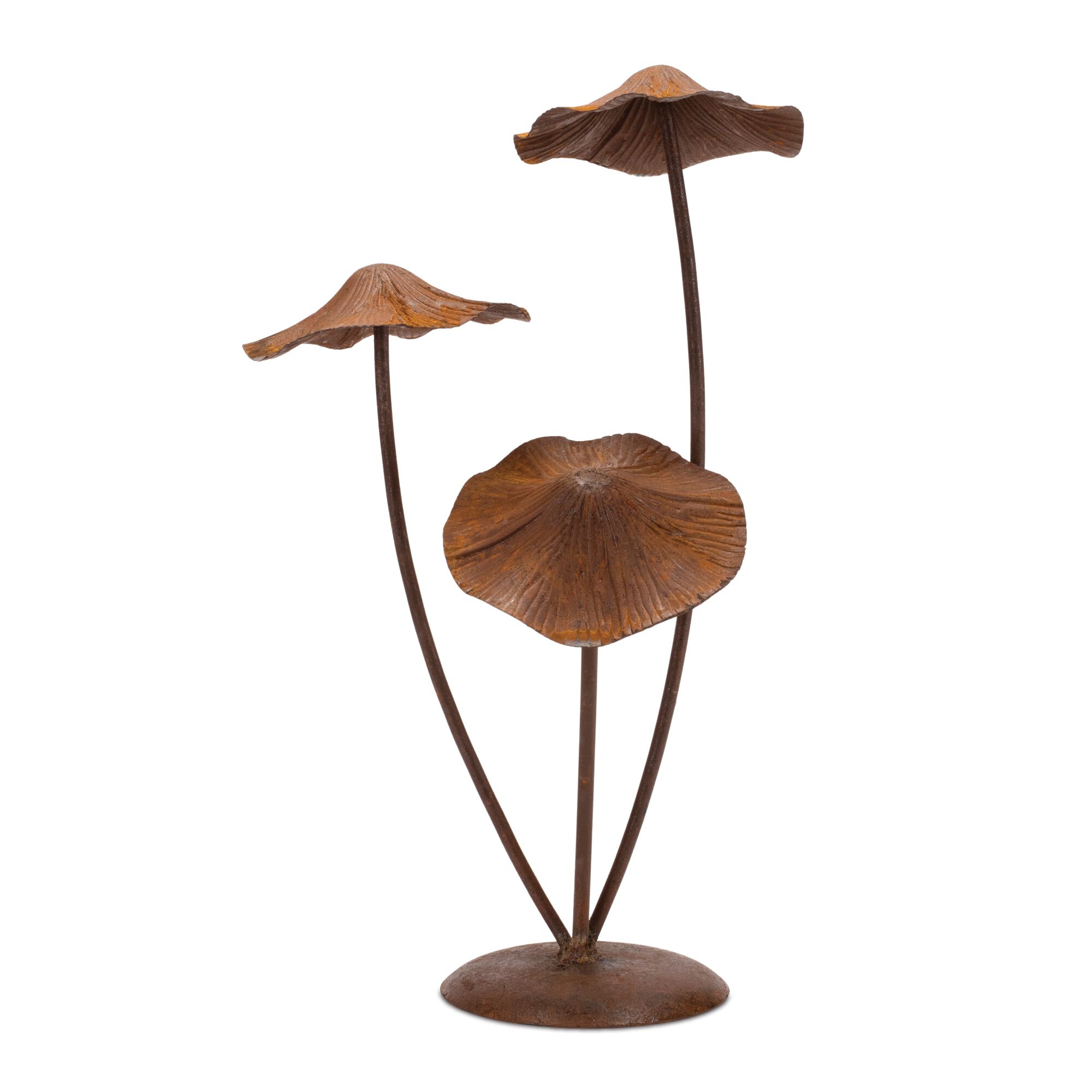 Bronze Metal Mushroom Garden Accent 18.25 inchesH, BRONZE, hi-res image number 0