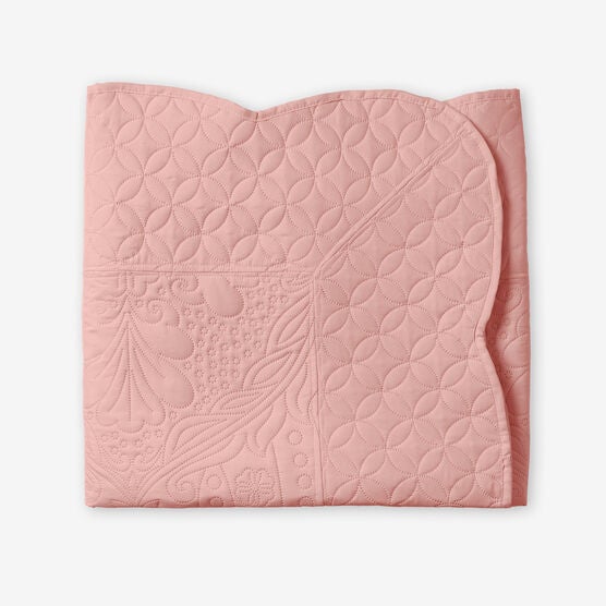 Lily Pinsonic Damask Throw, LIGHT CORAL, hi-res image number null