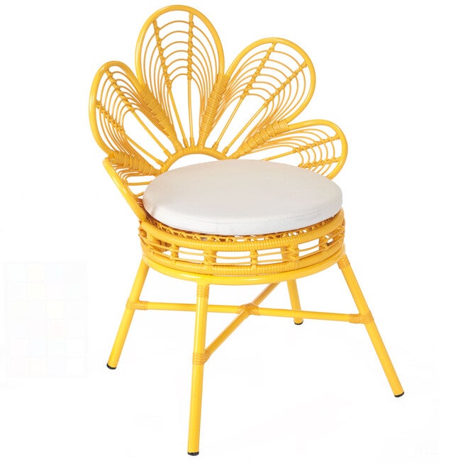All-Weather Flower Chair, YELLOW, hi-res image number 0