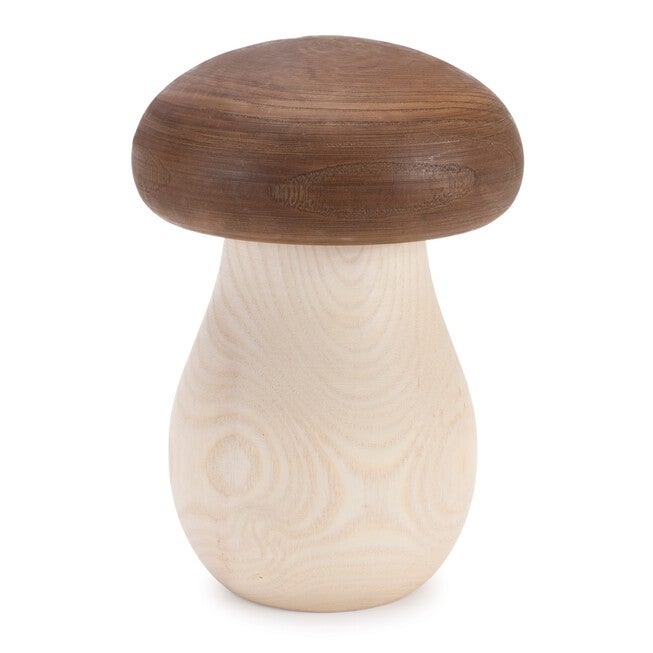 Wood Mushroom Box Decor (Set of 2), BROWN/BEIGE, alternate image number 1