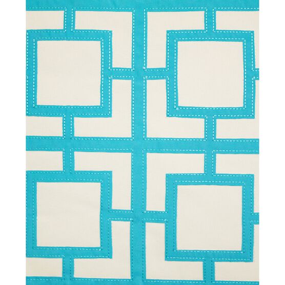 Modern Links Applique 20X20 Indoor Outdoor Decorative Pillow, , alternate image number null