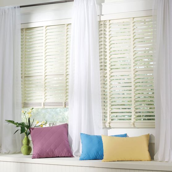 2' Faux Wood Cordless Blind , 2' Faux Wood Cordless Blind ,