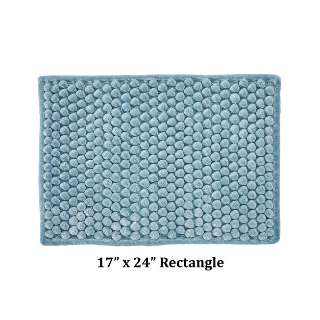 Alma Collection 25% Cotton & 75% Polyester 17 inches X 24 inches Rectangle Bath Rug, , on-hover image number 1