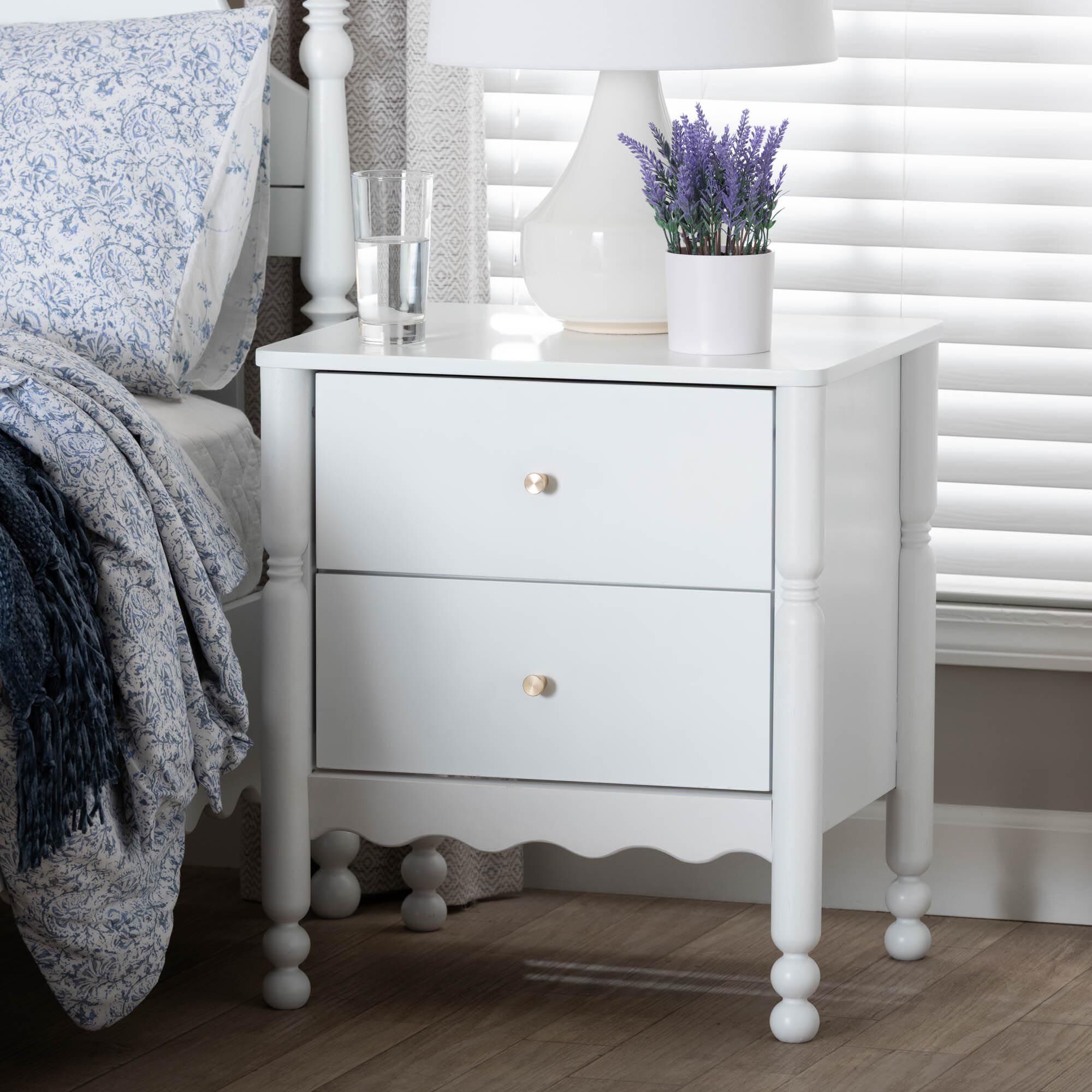 Hoffman Nightstand, WHITE, hi-res image number 0