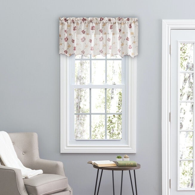 Zoe Tailored Valance, RED, hi-res image number null