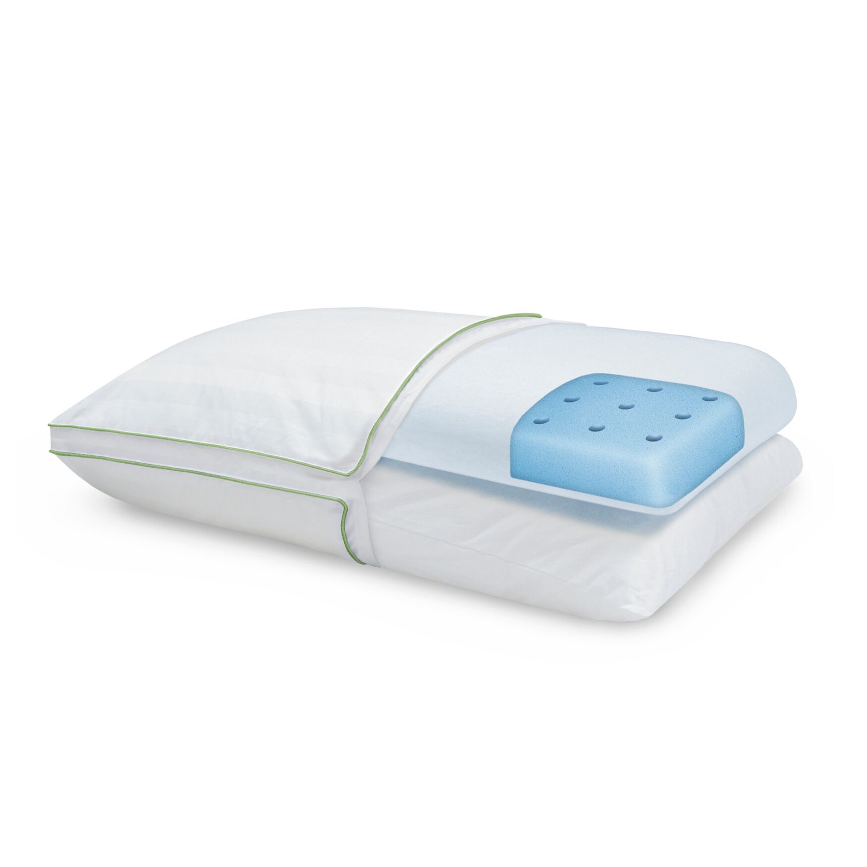 Simple SensorPEDIC Dual Comfort Supreme Gusseted Bed Pillow Brylane Home
