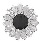 Black Contemporary Metal Wall Mirror, , on-hover image number null