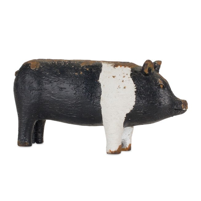 Farm Animal Candle Holder (Set of 4) 4.5 inchesH, 4.75 inchesH, 4.75 inchesH, 5.25 inchesH Resin, WHITE/BROWN/BLACK, alternate image number null