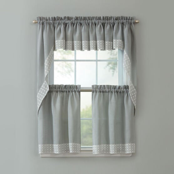 Salem Tier Curtain, GRAY