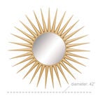 Cosmoliving By Cosmopolitan Gold Glam Wall Mirror, , alternate image number null