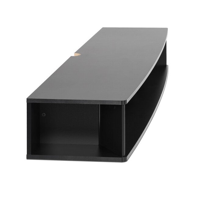 70 inches Wide Wall Mounted TV Stand, Black, , alternate image number null