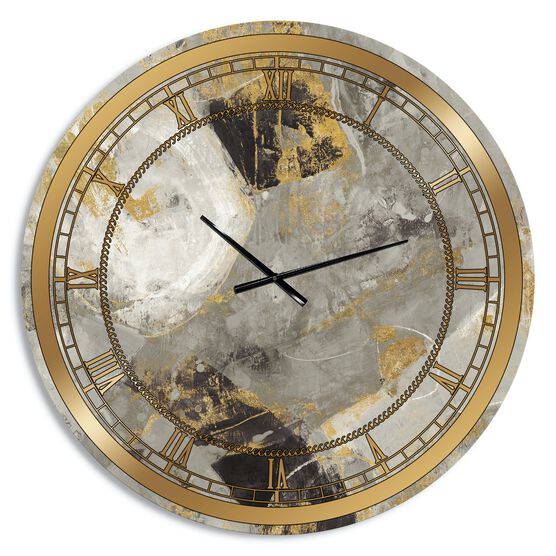 Glam Gold Desert Neutral Glam Wall Clock, , alternate image number null