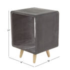 Black Fiber Clay Industrial Outdoor Accent Table, , alternate image number null