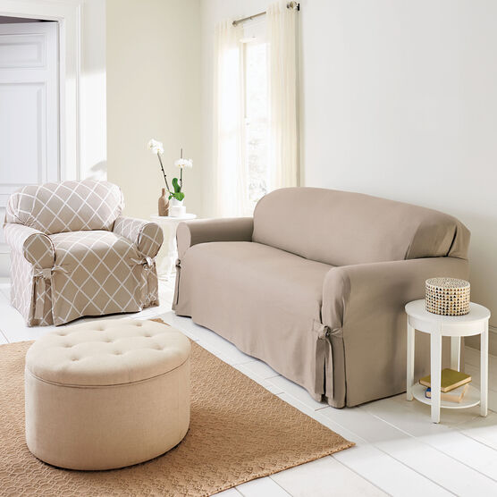 Mix & Match Lattice Design Cotton Chair Slipcover , , alternate image number null