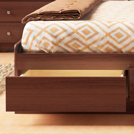 Queen Platform Storage Bed With 6 Drawers