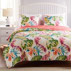 Tropics Quilt And Pillow Sham Set, CORAL, hi-res image number null