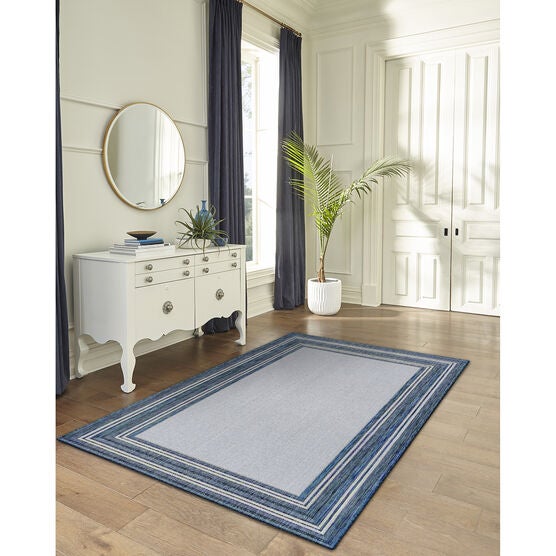 Liora Manne Carmel Multi Border Indoor/Outdoor Rug, , on-hover image number null