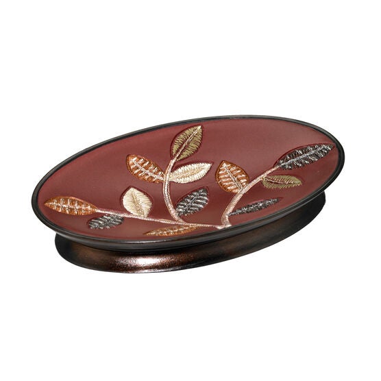 Aubury Soap Dish, BURGUNDY