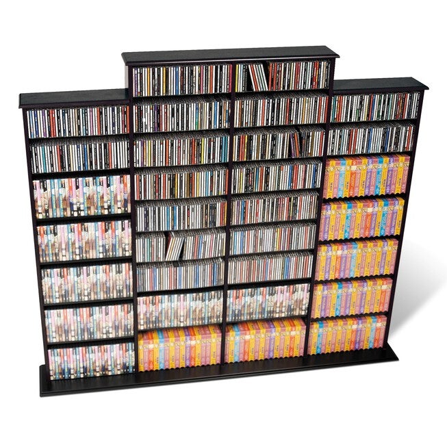 Quad Width Wall Storage, Black, BLACK, hi-res image number null