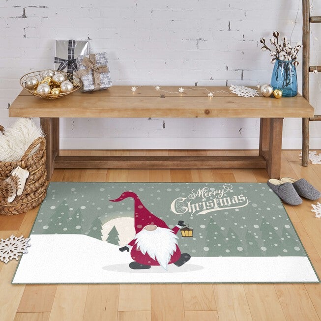 Merry Gnome Multi Kitchen Rug, , alternate image number null